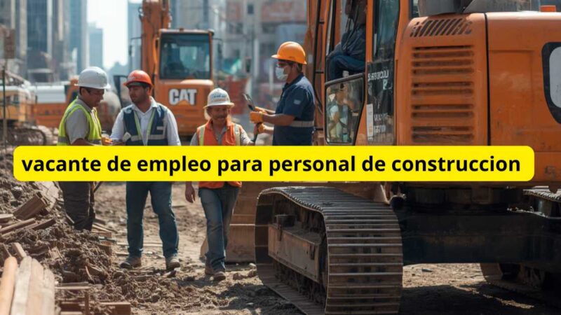 Oportunidad de Empleo para Personal de Construcción en Estados Unidos